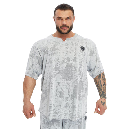 Oversize Teknik Kamulfaj Rag Top T-shirt Stilya 3368