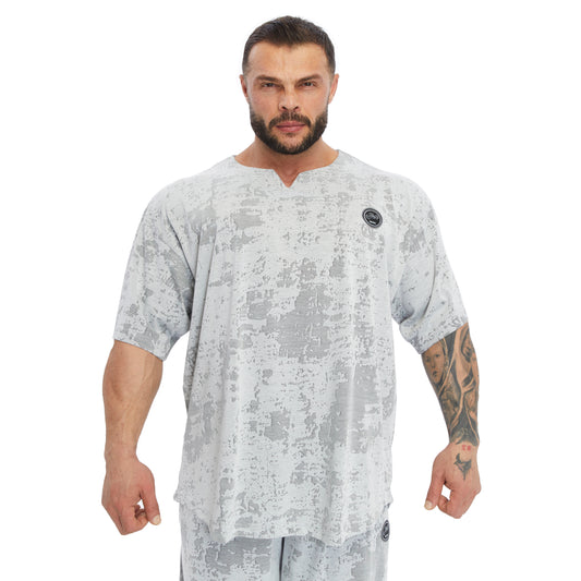 Oversize Teknik Kamulfaj Rag Top T-shirt Stilya 3368